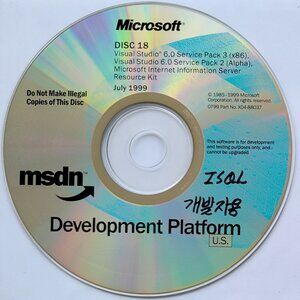 Vintage - Microsoft Visual Studio 6.0 SP3 (x86) and SP2 (Alpha)